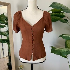 Brown dressy shirt